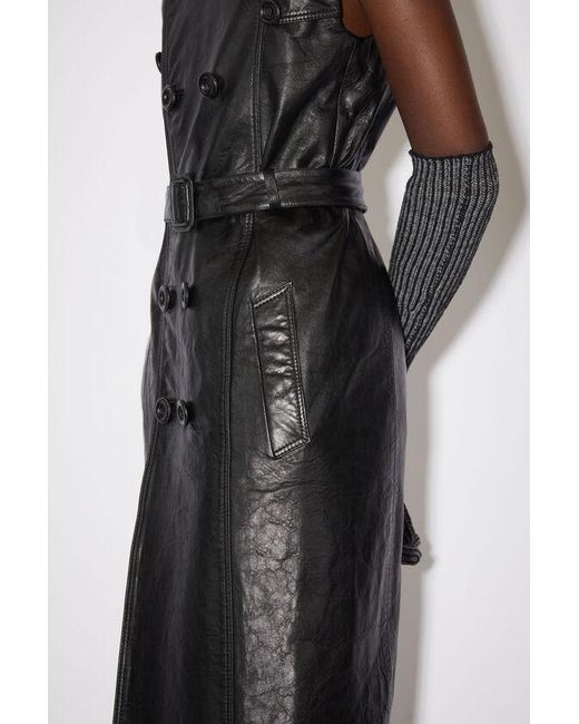 Acne Gray Sleeveless Double-Breasted Coat