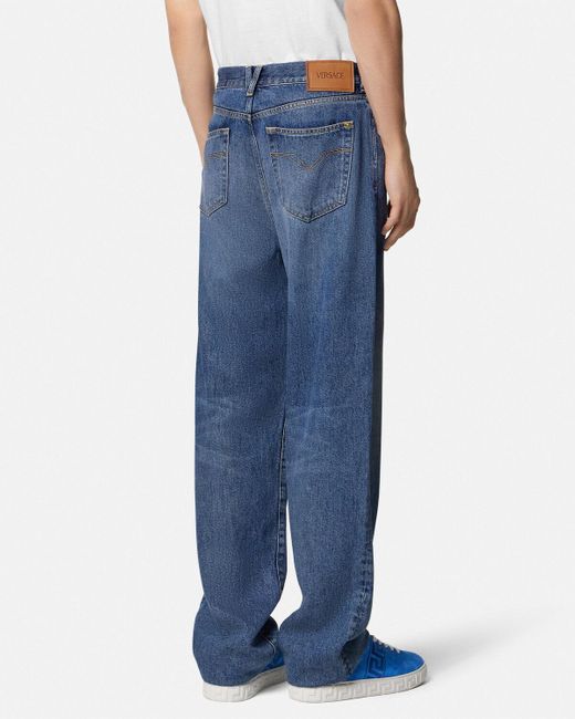 Versace Blue Medusa Biggie Jeans for men