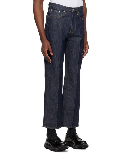 Auralee Blue Regular Fit Jeans for men