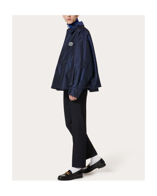 Valentino Blue Slim Cut Tailored Trousers for men