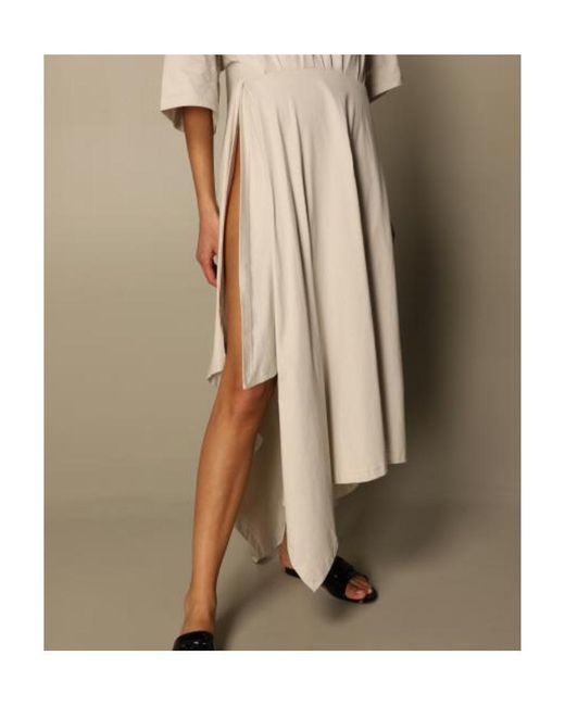 Balenciaga White Wrapped T-Shirt Dress
