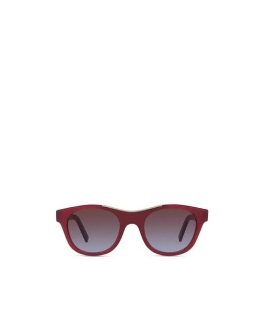 Givenchy Purple Eyewear Oval Frame Sunglasses for men