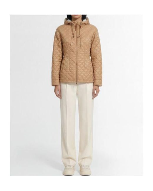 Moncler Brown Arum Hooded Nylon Down Jacket