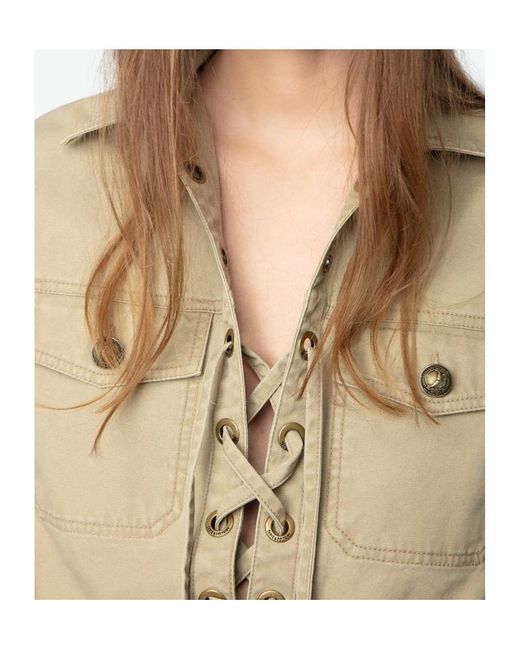 Zadig & Voltaire Natural Record Shirt Dress