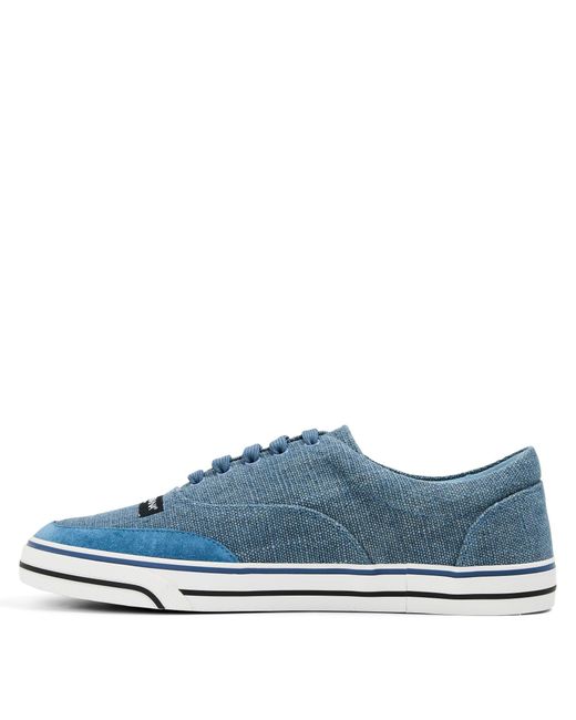 Dolce & Gabbana Blue Canvas Trainers for men