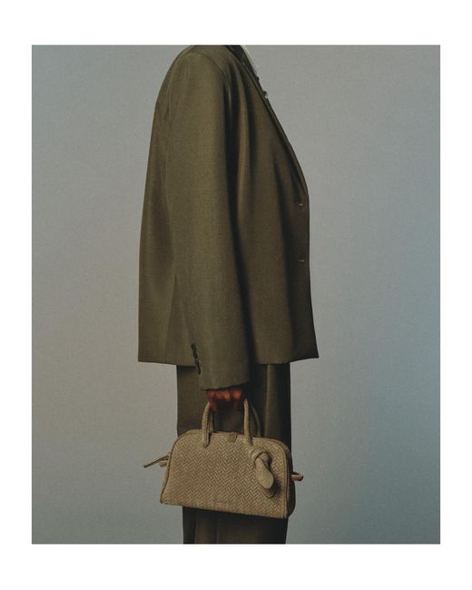 Jacquemus Metallic Small Turismo Bowling Bag