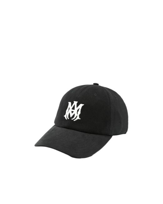 Amiri Black Ma Canvas Cap for men