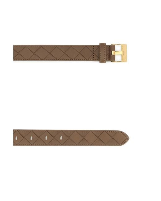 Bottega Veneta Brown Woven Belt