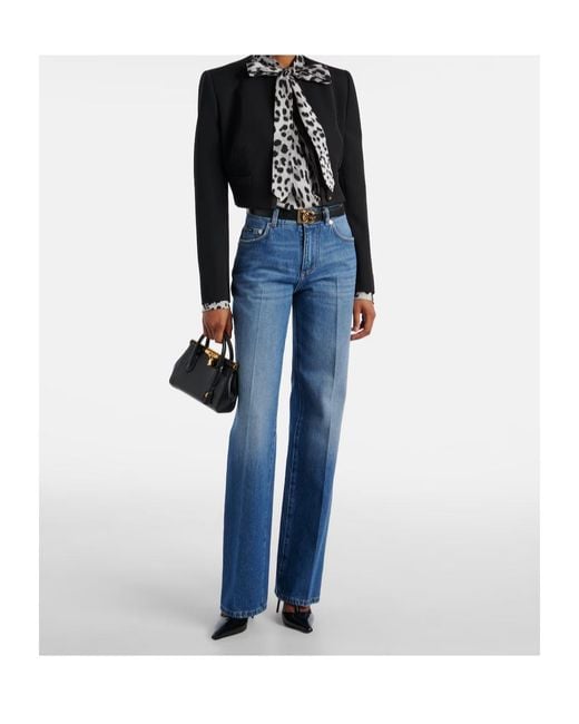 Dolce & Gabbana Blue Belt Loop Jeans