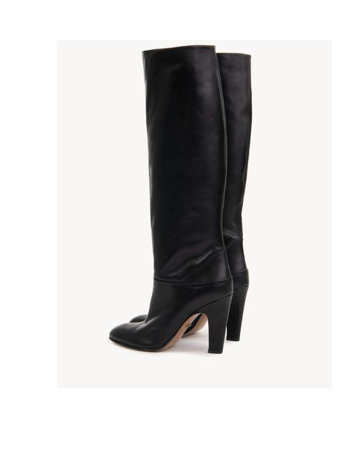 Chloé Black Chloé Eve Knee-Length Heeled Boots