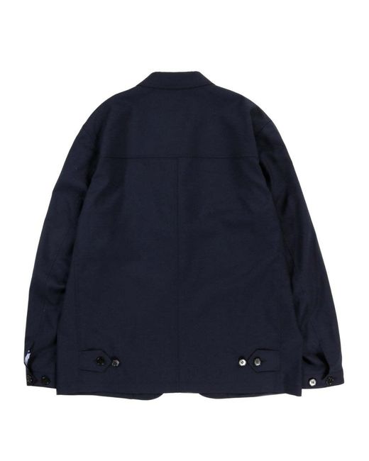 Comme des Garçons Blue Long Sleeve Jacket for men