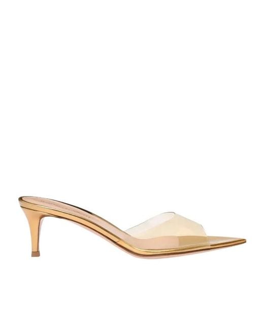 Gianvito Rossi Natural Pointedtoe Sandals