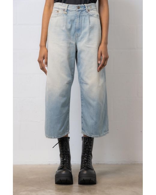 R13 Blue Belt Ring Jeans