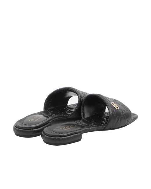 Gucci Multicolor Slide Sandal With Double G