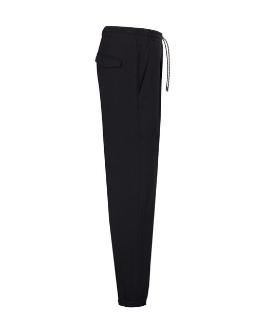 Dior Blue Dark Drawstring Sweatpants for men