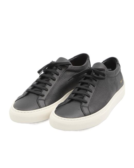 Common Projects Black Achilles Premium Sneakers for men