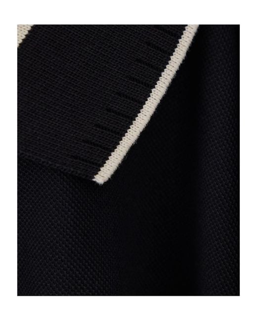 Emporio Armani Black Logo-Embroidered Polo Shirt for men