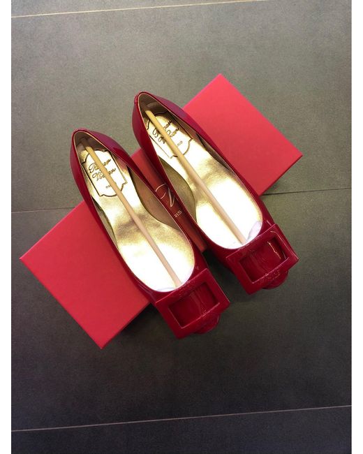 Roger Vivier Red Gommet Ballet Shoes