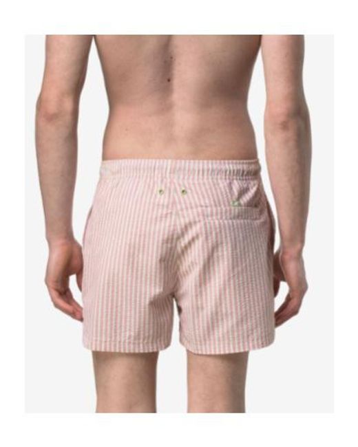 K-Way Pink Hazel Multistripes Beach for men