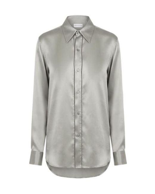 Dries Van Noten Gray Single-Breasted Shirt for men