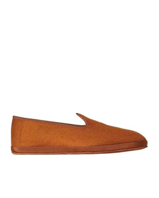 Loro Piana Logo Cashmere Loafers In Brown Lyst loro-piana-logo-cashmere-loafers-in-brown-lyst