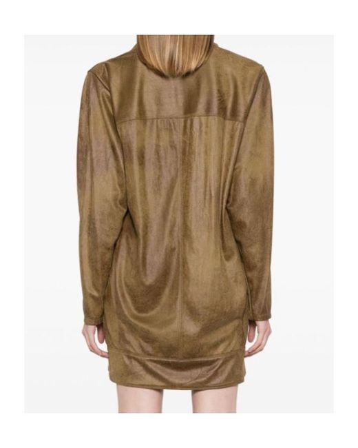 Isabel Marant Brown Long-Sleeved Dress