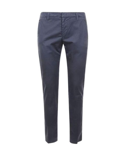 Dondup Blue Slim-Fit Pants for men