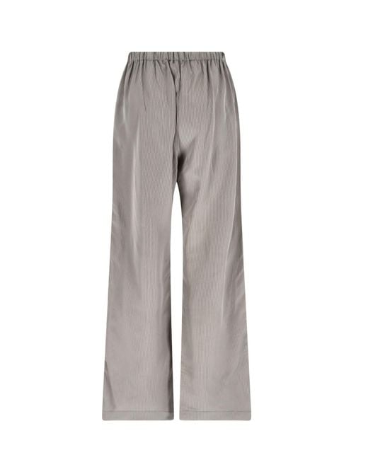 Rohe Gray Striped Drawstring Pants