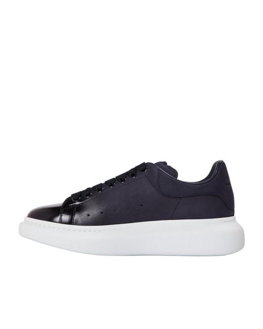 McQueen Blue Panelleather Platform Sneakers for men