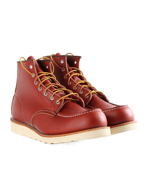 Red Wing Round-Head Laced Boots in Red for Men | Lyst