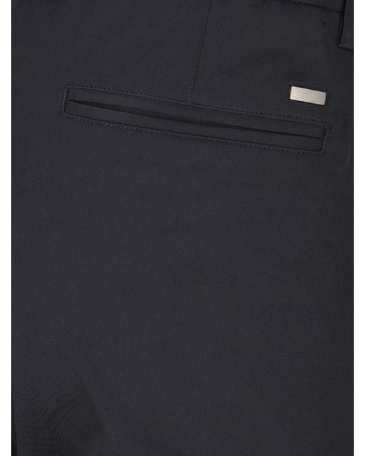 Herno Blue Button Detailed Tapered Trousers for men