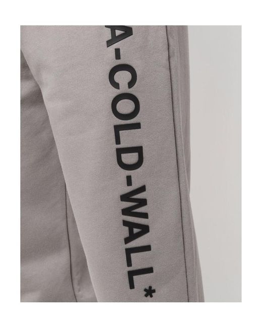 A_COLD_WALL* Gray Logo Sweatpants for men
