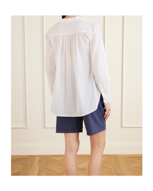 Nili Lotan White Clarys Blouse