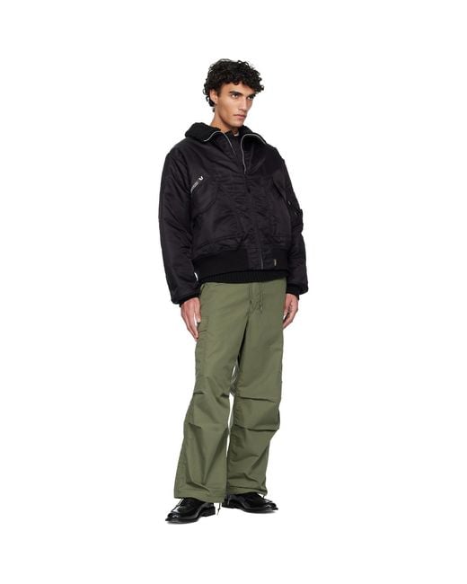 (w)taps Black Drab Es Pilot Jacket for men