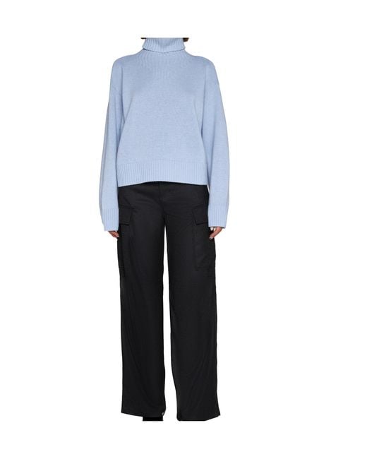 Filippa K Black High-Waisted Cargo Trousers