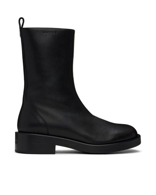 Courreges Black Courrèges Round Toe Rider Boots for men