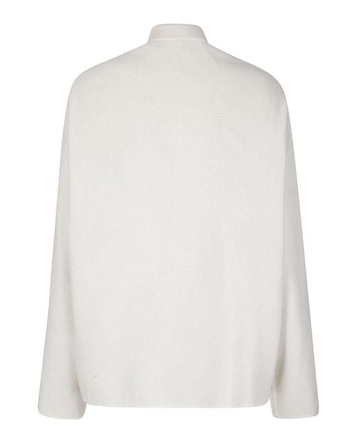 Rick Owens White Island Straight Hem Jacket