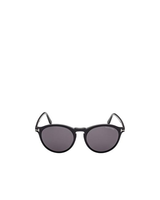 Tom Ford White Eyewear Round Frame Sunglasses for men