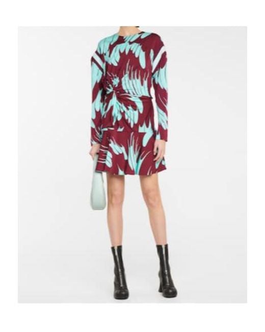 Stella McCartney Red Printed Minidress