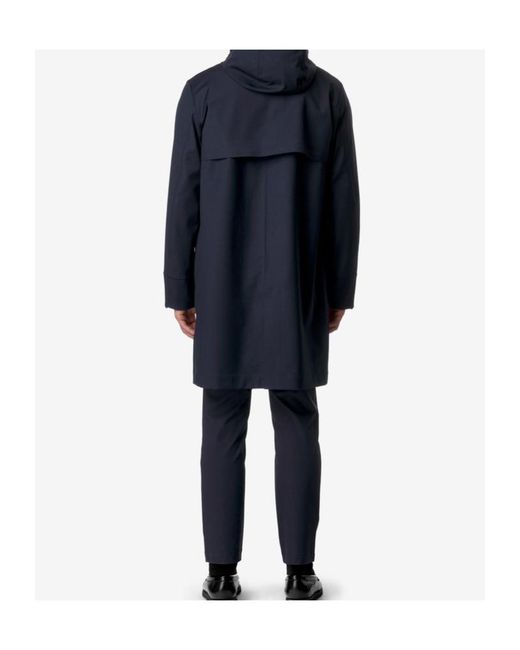 K-Way Blue Poirol Water-Repellent Jacket for men