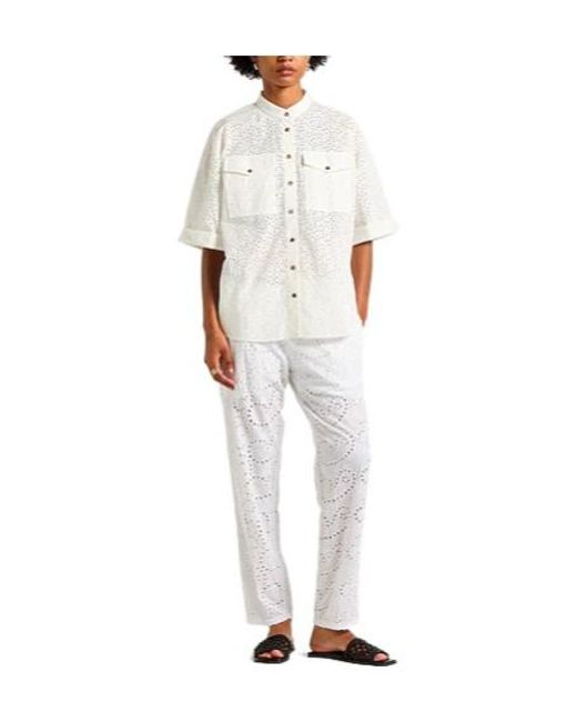 Brunello Cucinelli White Solid Color Shirt