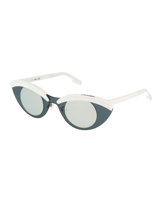 KENZO White Logo Sunglasses for men