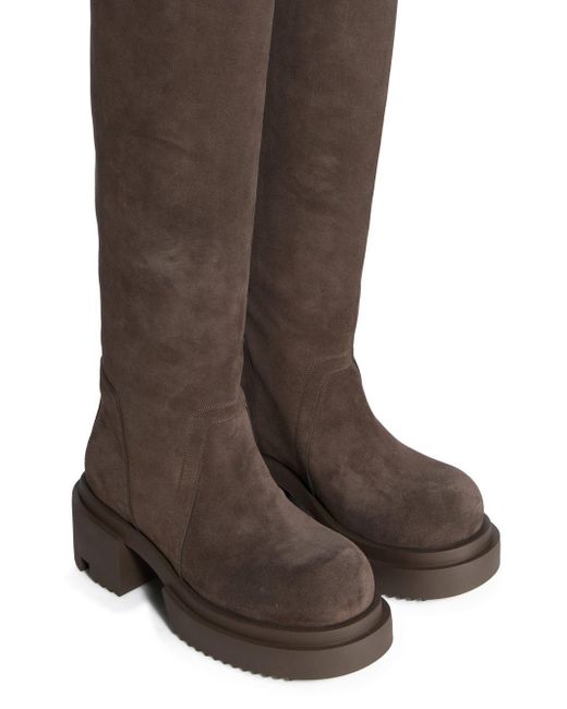 Rick Owens Brown Bogun Boots