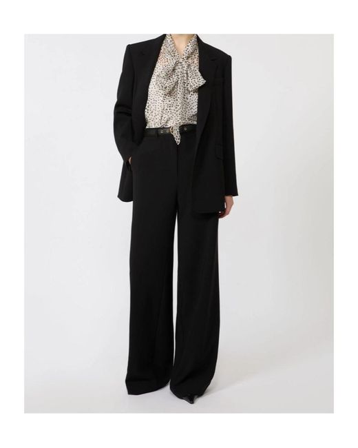 Max Mara Black Studio Amico Straight-Leg Pants