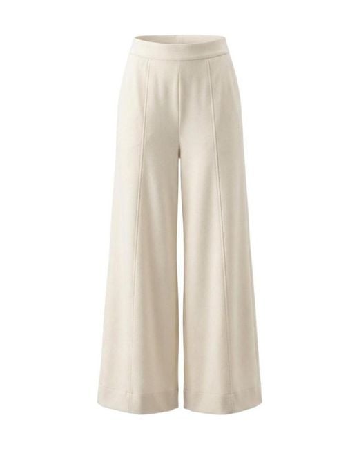 Gucci White Cotton Silk Jersey Leisure Pants