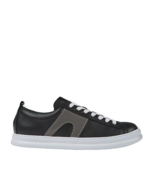 Camper Black Runner Four Leather Sneakers for men