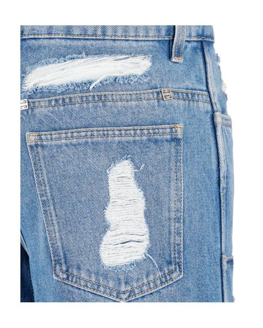 Givenchy Blue Oversized Jeans