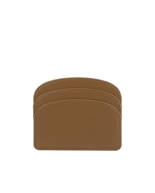 A.P.C. Brown Demi-Lune Cardholder