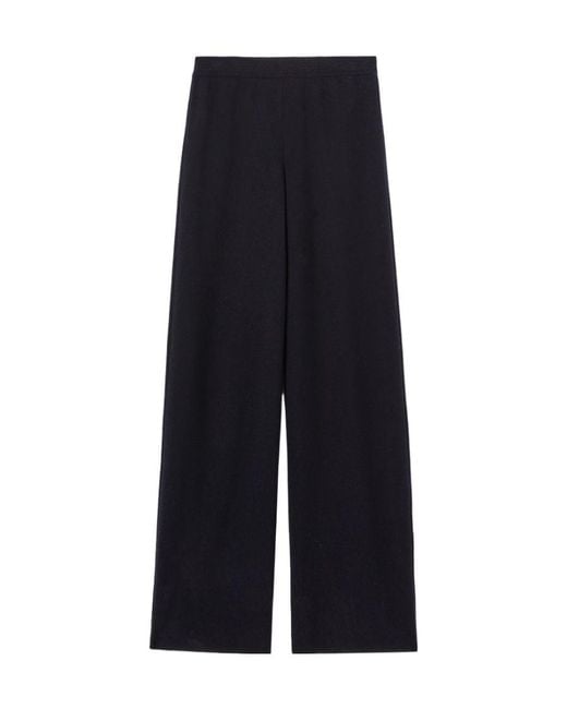 Loro Piana Blue Wide-Legged Casual Pants