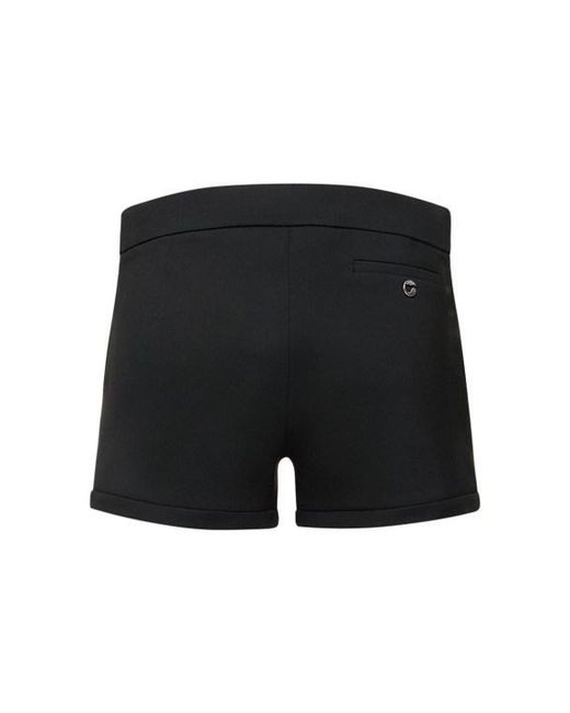 Coperni Black Tailored Viscose Blend Shorts